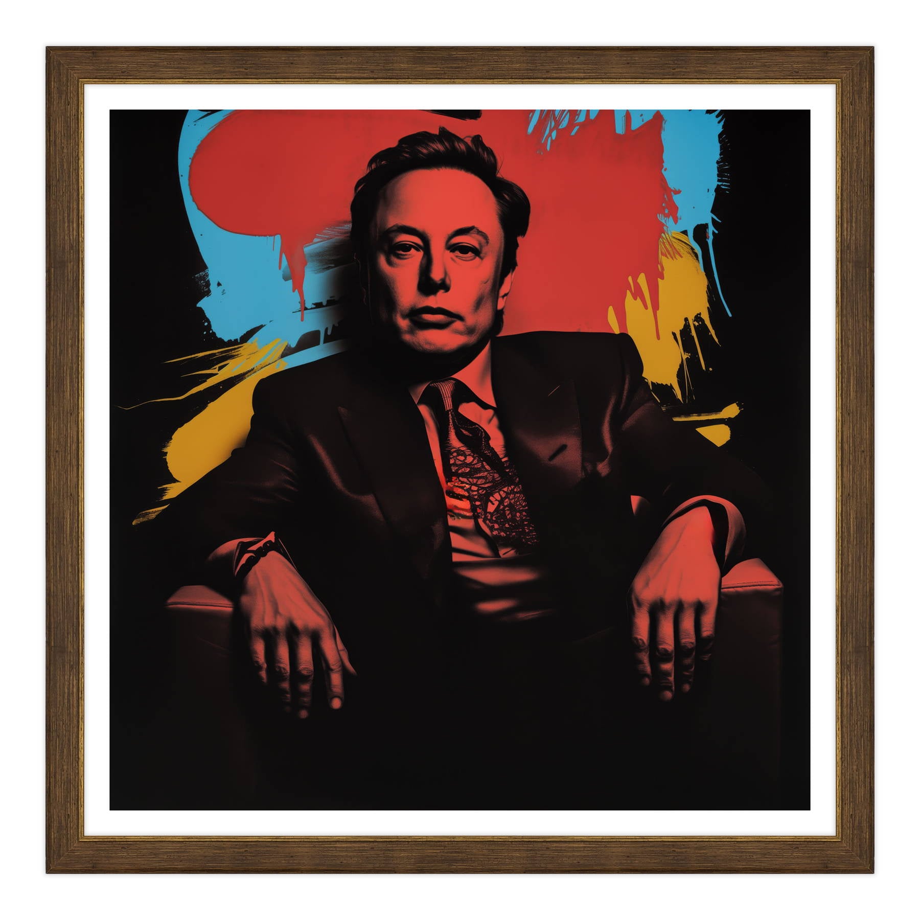 Elon Musk - Visionario in Rosso e Ombra