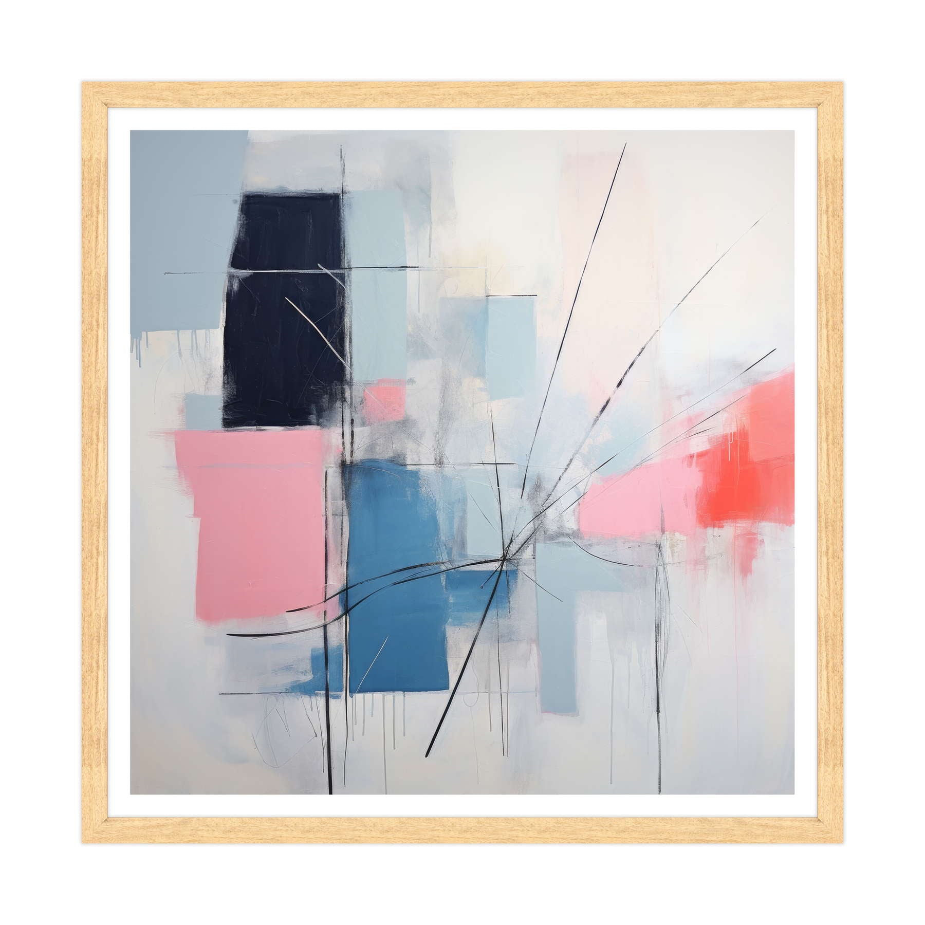 Astratto - Sinfonia in Blu e Rosa