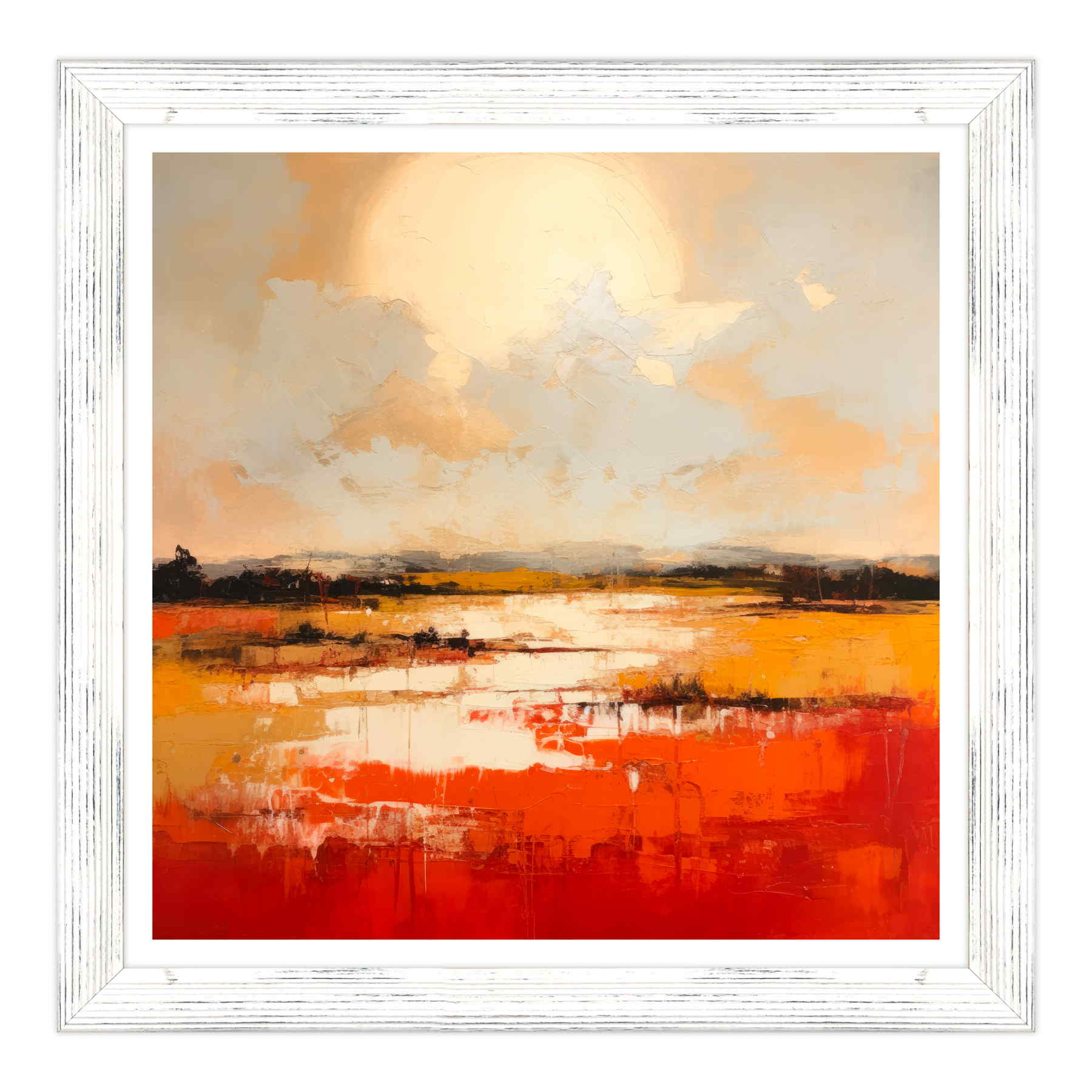 Tramonto Astratto sulla Pianura