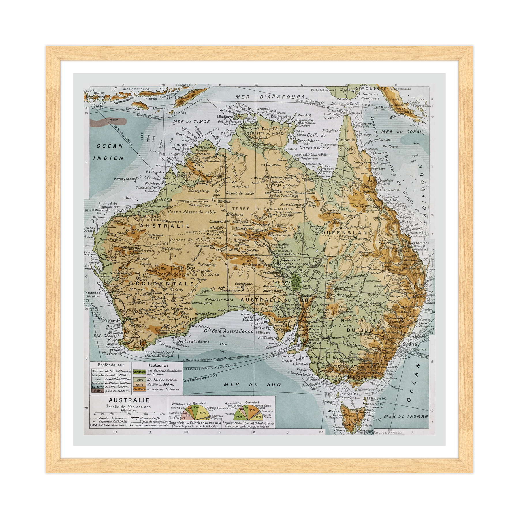 Antica Mappa Nuova Zelanda - Anno 1894